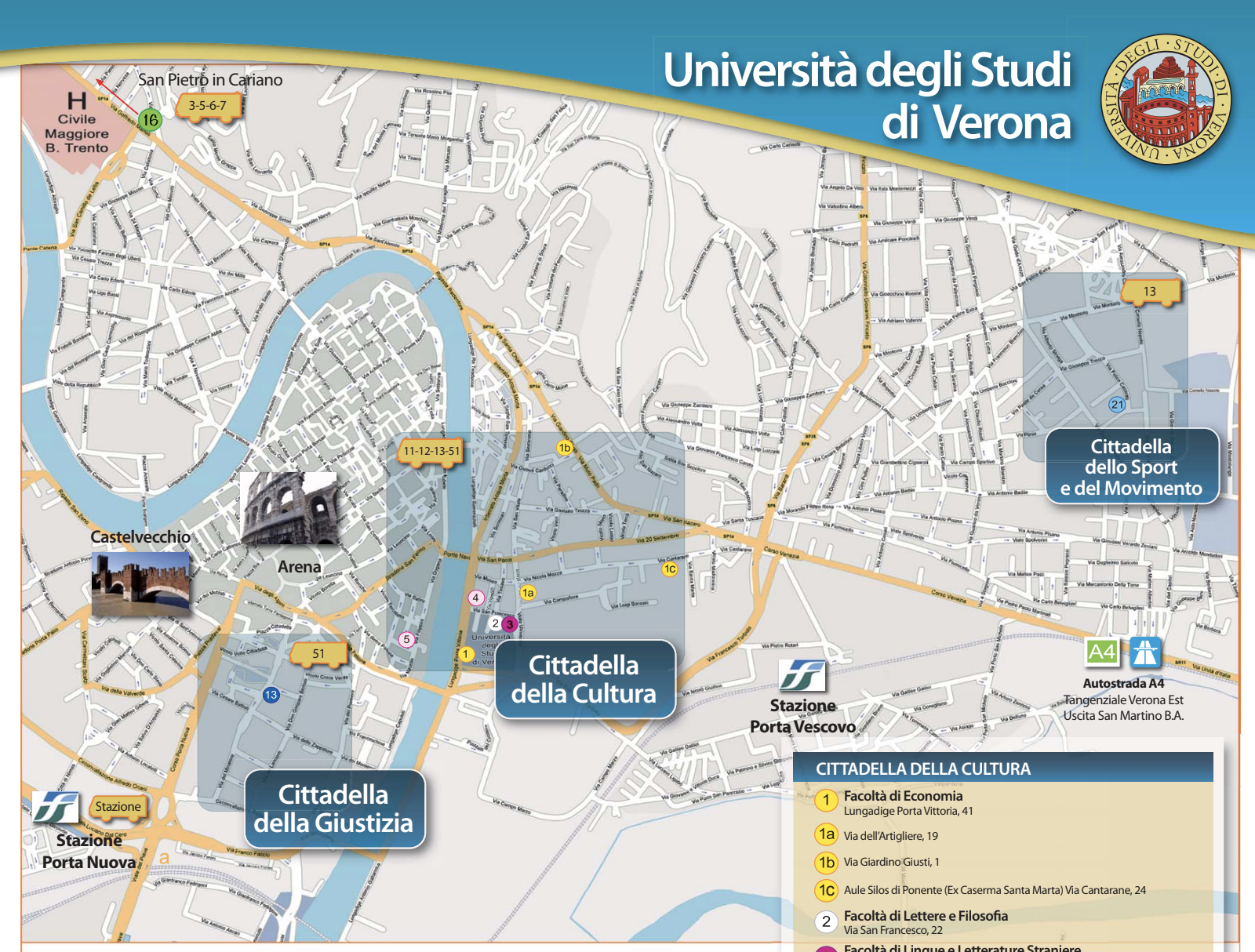 Map of Verona